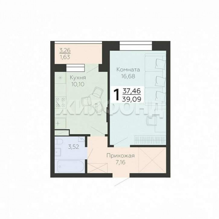 1-комн квартира Независимости улица, д.78 1-комн квартира Независимости улица, д.78