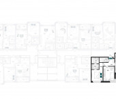 2-комн, 68.9 кв м, этаж 2/23 ул Евгения Войнова, 8, 8