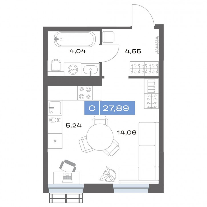 Квартира в новом доме ул Таежная, 6
