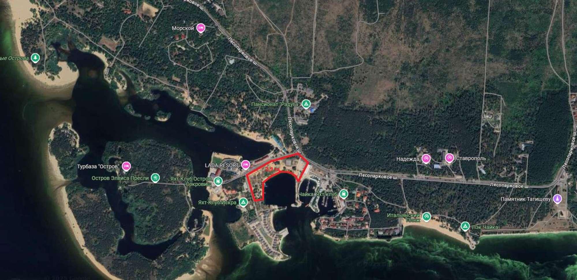 Купить землю, земельный участок за 150 000 000 рублей на Лесопарковое шоссе