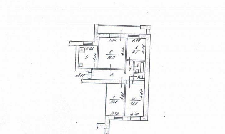 4-комн квартира Василисина ул, 6