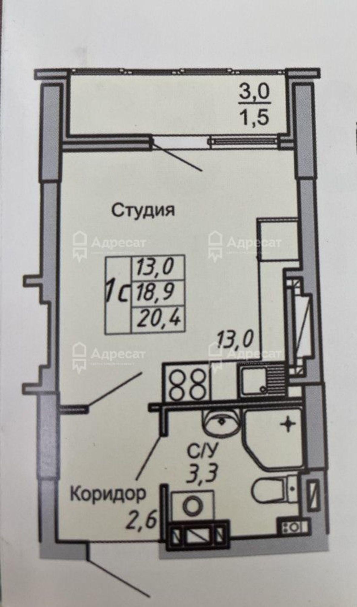 Купить квартиру за 2 750 000 рублей на ул. 64-й Армии,  д.147 Купить квартиру за 2 750 000 рублей на ул. 64-й Армии,  д.147