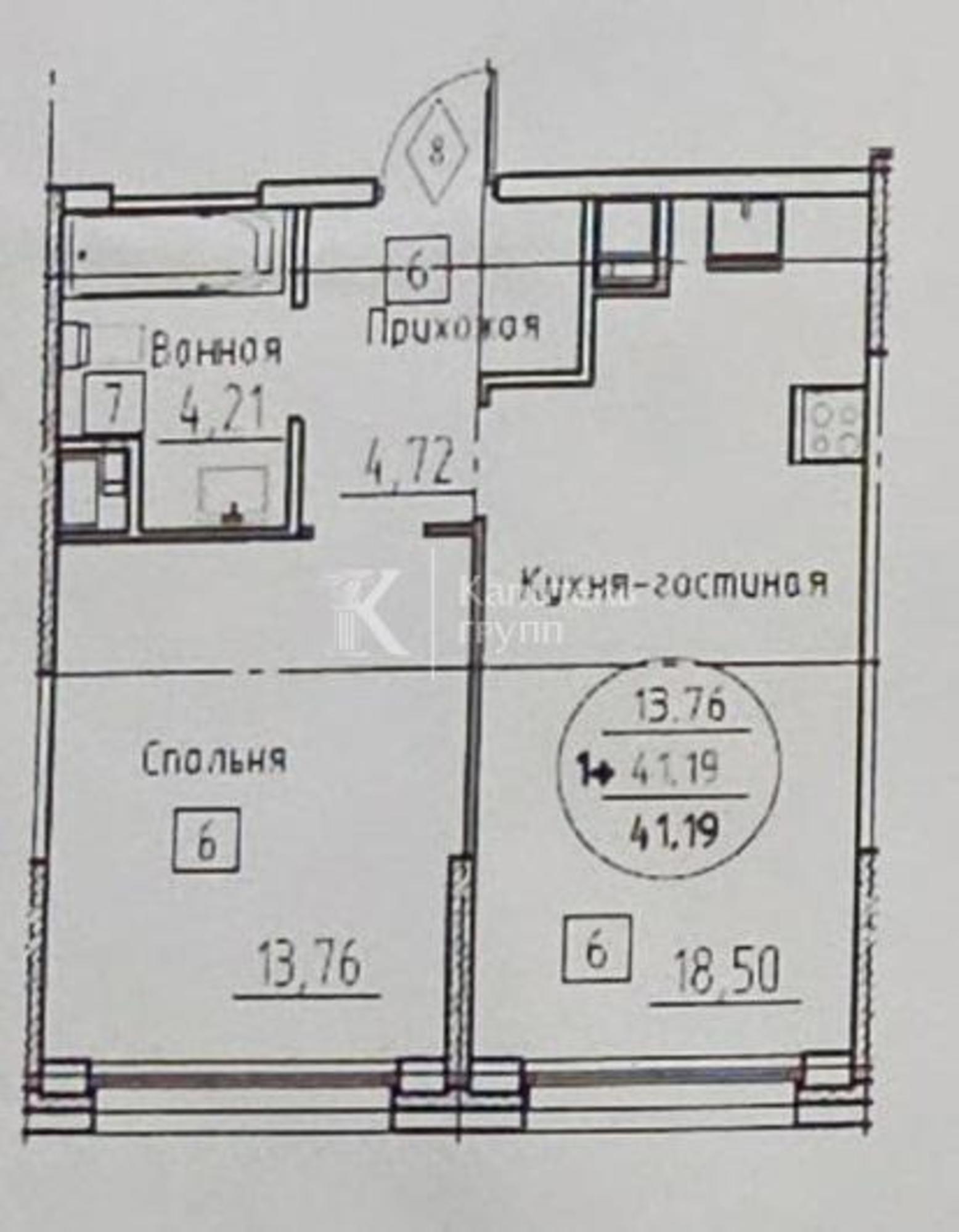 Купить квартиру за 6 250 000 рублей на ул Пожарных и спасателей, 14