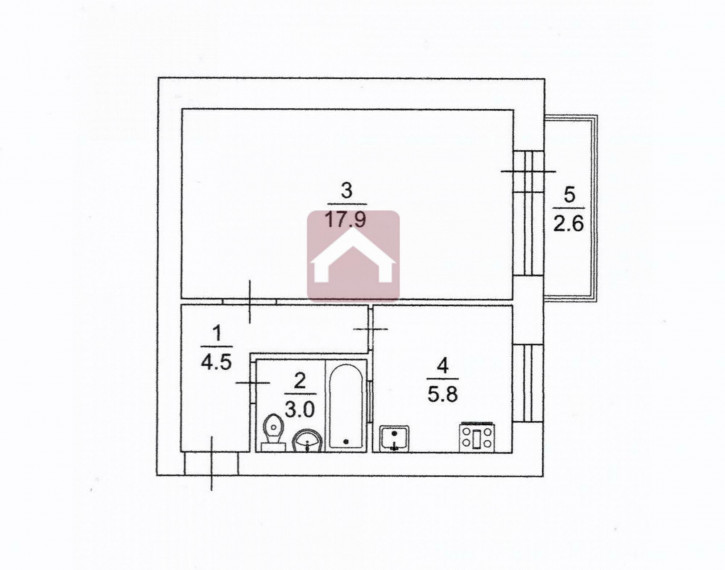 1-комн квартира Рабочая ул., 85