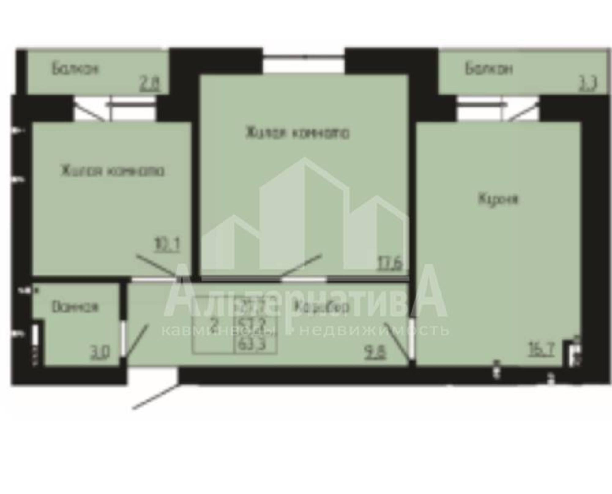 Купить квартиру за 11 008 500 рублей на Орджоникидзе ул.