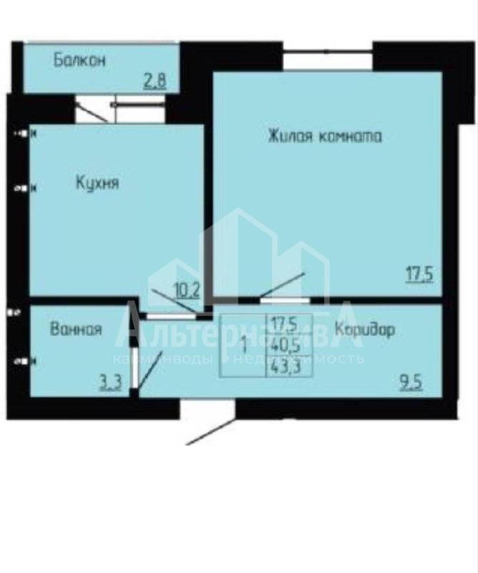 Купить квартиру за 9 222 900 рублей на Орджоникидзе ул.