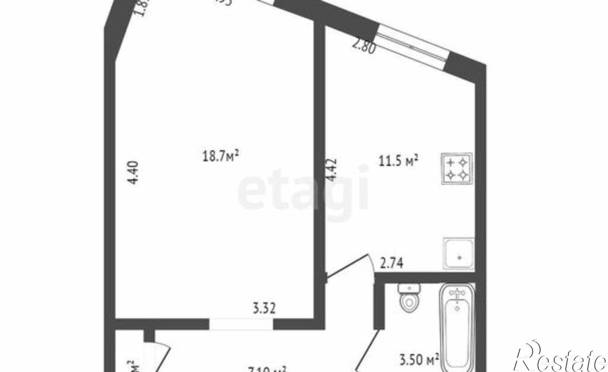 Купить квартиру за 2 350 000 рублей на мкр 32-й, 25