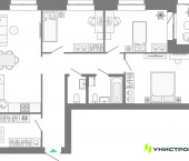 3-комн, 82.37 кв м, этаж 6/10 Казань