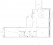 3-комн, 87.05 кв м, этаж 5/8 Адмиралтейская 3-комн, 87.05 кв м, этаж 5/8 Адмиралтейская