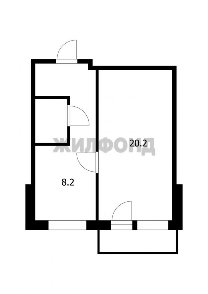 1-комн квартира Комсомольская улица, д.27
