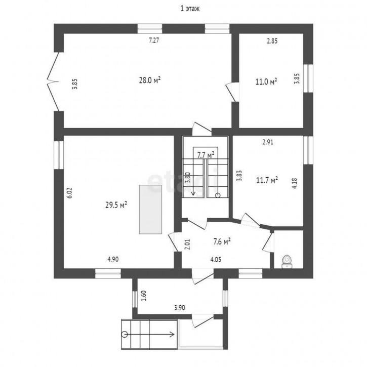 Коттедж/дом Тополевый переулок, 7