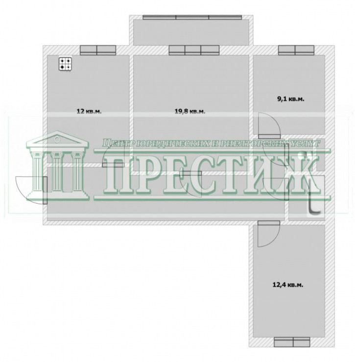4-комн квартира Кооперативная ул, 26