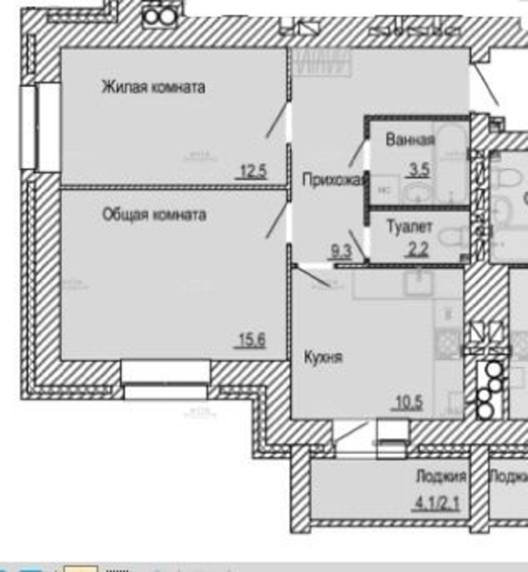 Купить квартиру за 6 226 000 рублей на 3й Академический проезд, д.6