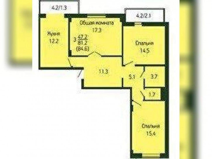 3-комн квартира 1-й Лиговский проезд, д.1