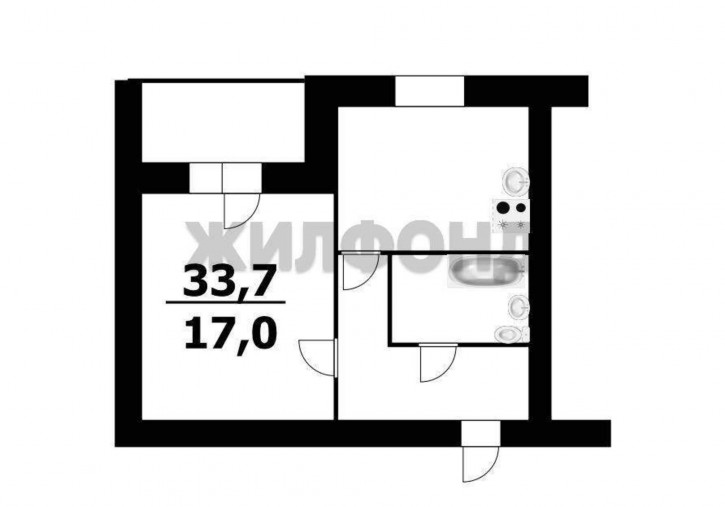 1-комн квартира Лесной микрорайон, д.2-й