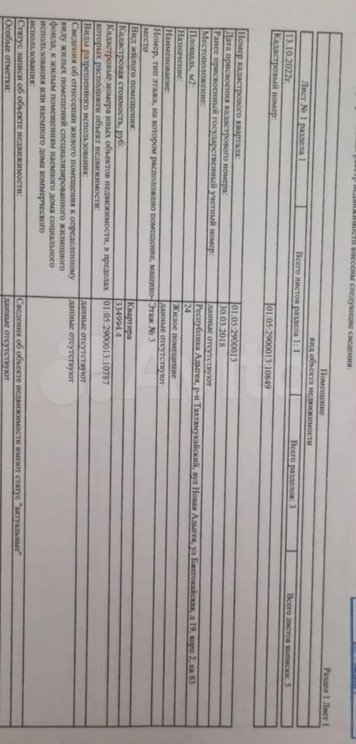 1-комн квартира Бжегокайская ул, 19/ к2