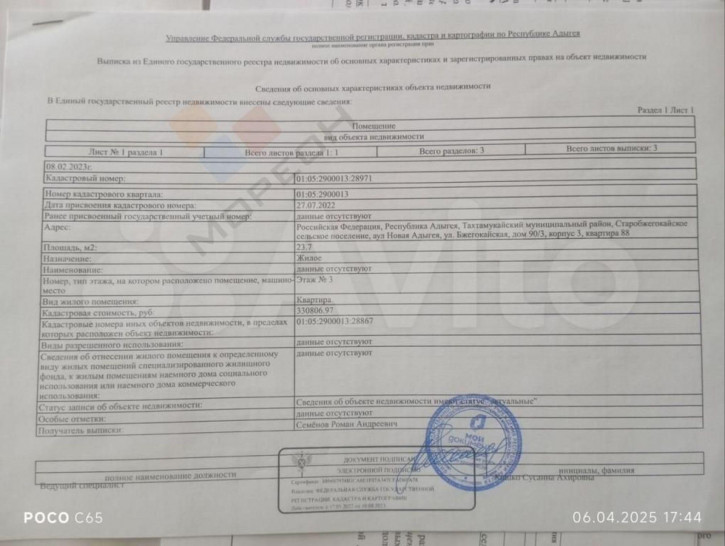 1-комн квартира Бжегокайская ул, 90/3 к3