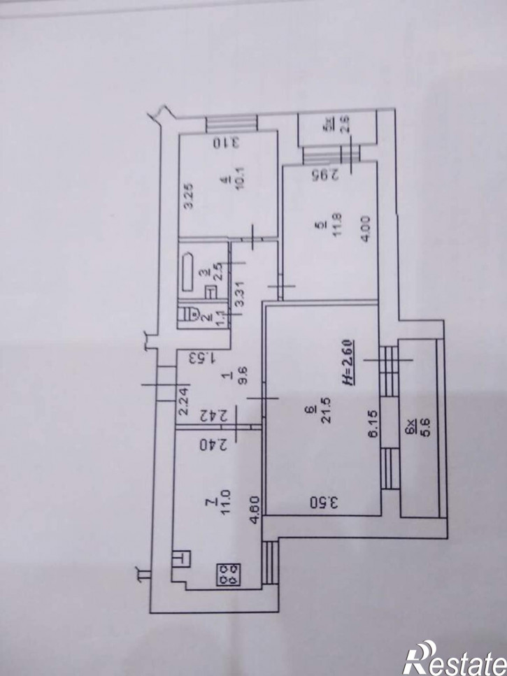 3-комн квартира Таганрогская улица, 126