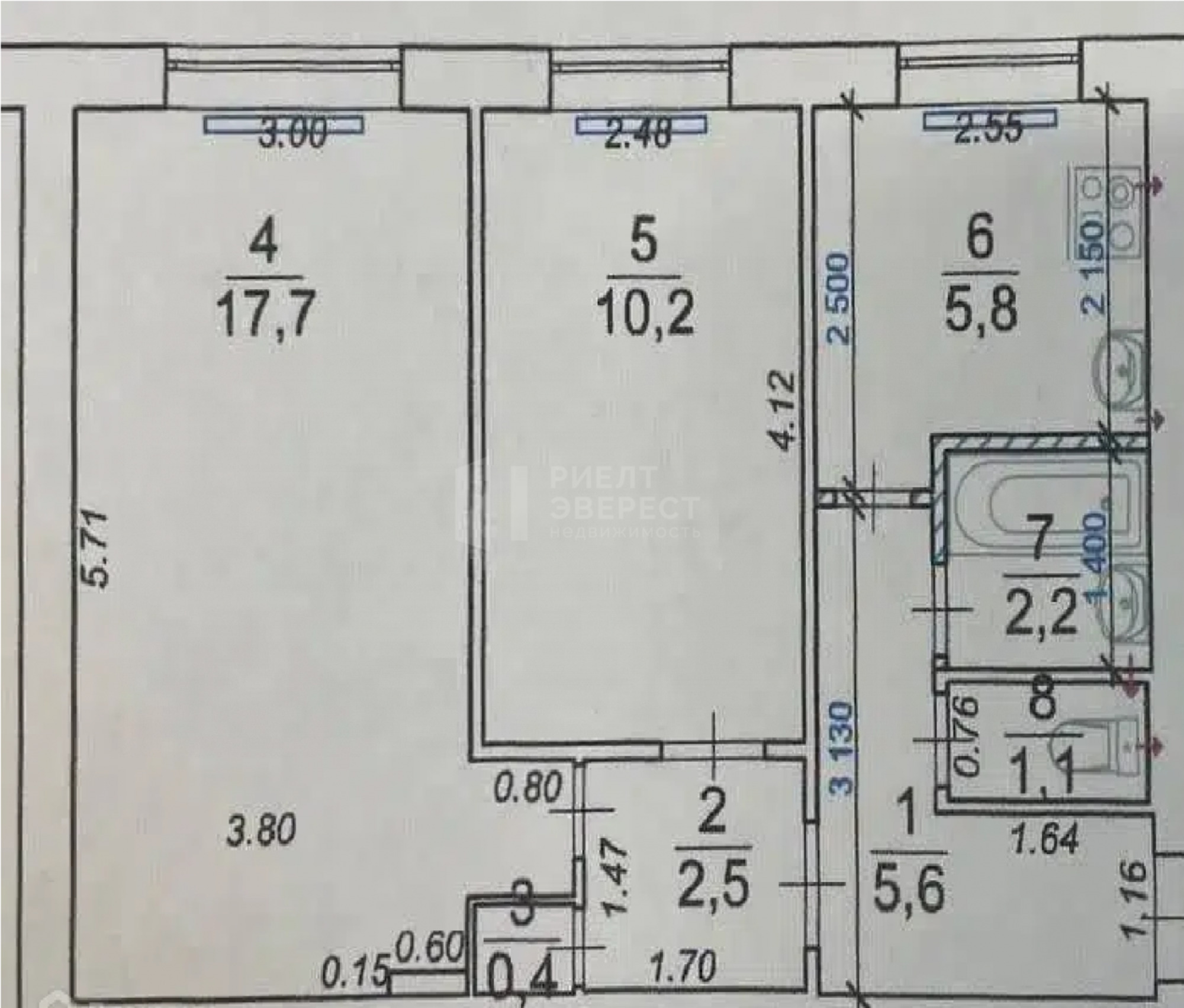 Купить квартиру за 3 150 000 рублей на Маршала Жукова ул., 14, литера Г