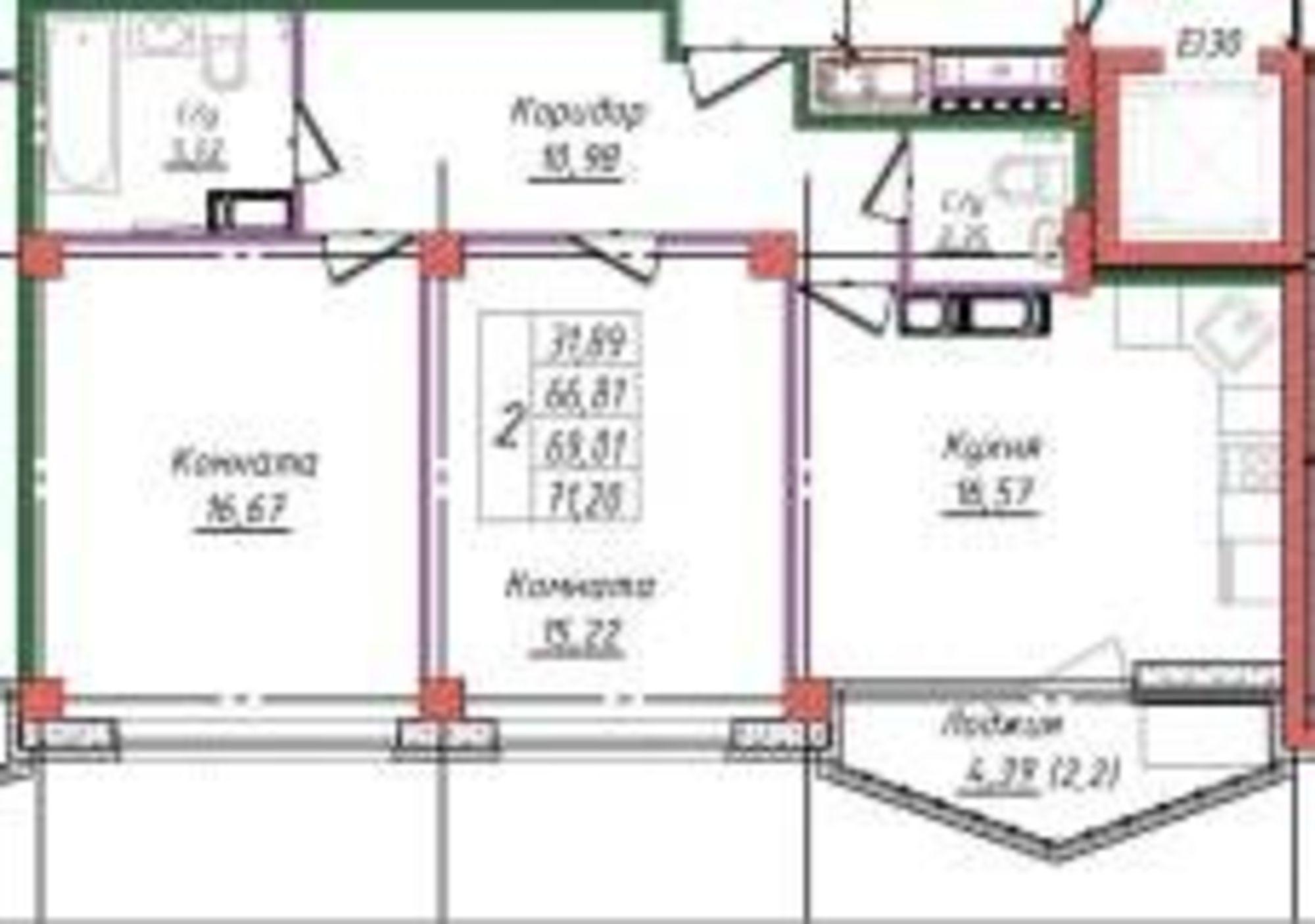 Купить квартиру за 5 425 000 рублей на Голубева ул, 12