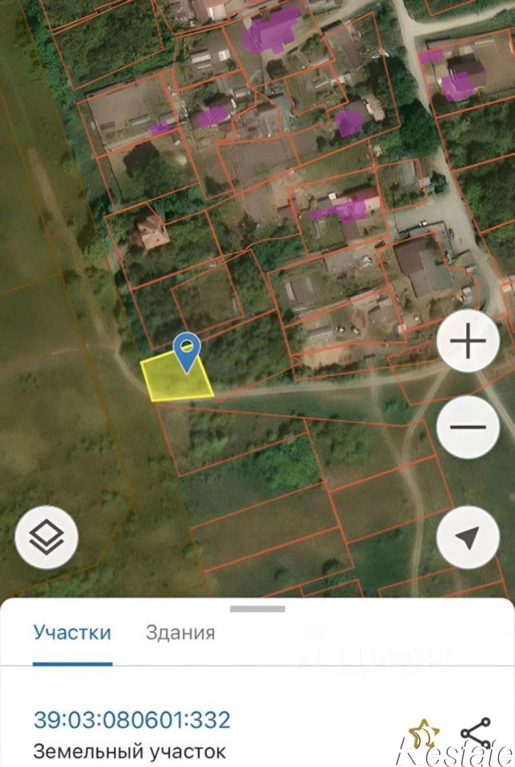 Земельный участок Гурьевский муниципальный округ, посёлок Цветково (Новомосковское се