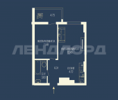 1-комн, 38.9кв м, этаж 18/26 Привокзальная улица, 3/1