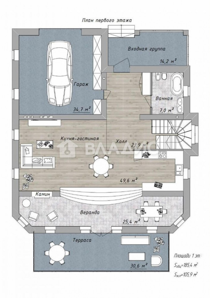 Коттедж/дом Бакулинская улица