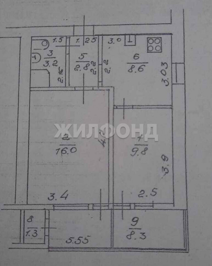 2-комн квартира Кубанская улица, д.22