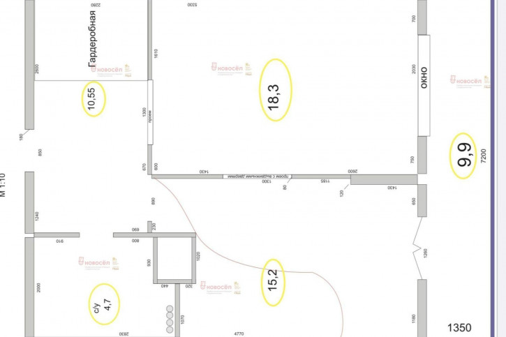 1-комн квартира Гаврилова 27 корп. 1