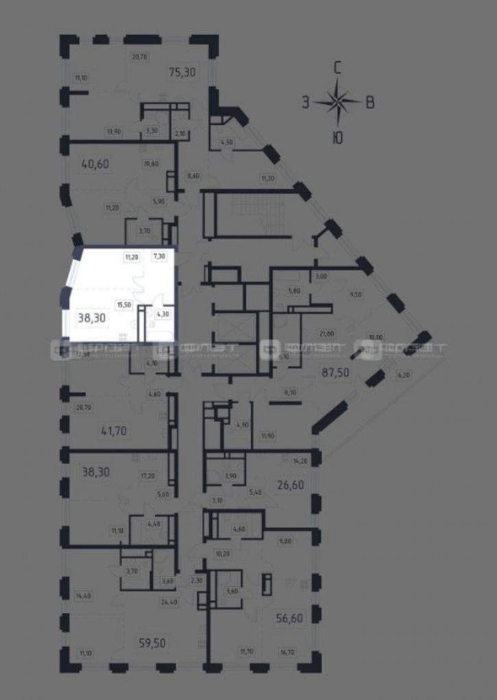 1-комн квартира в новом доме ул. Оренбургский тракт, дом 1/1